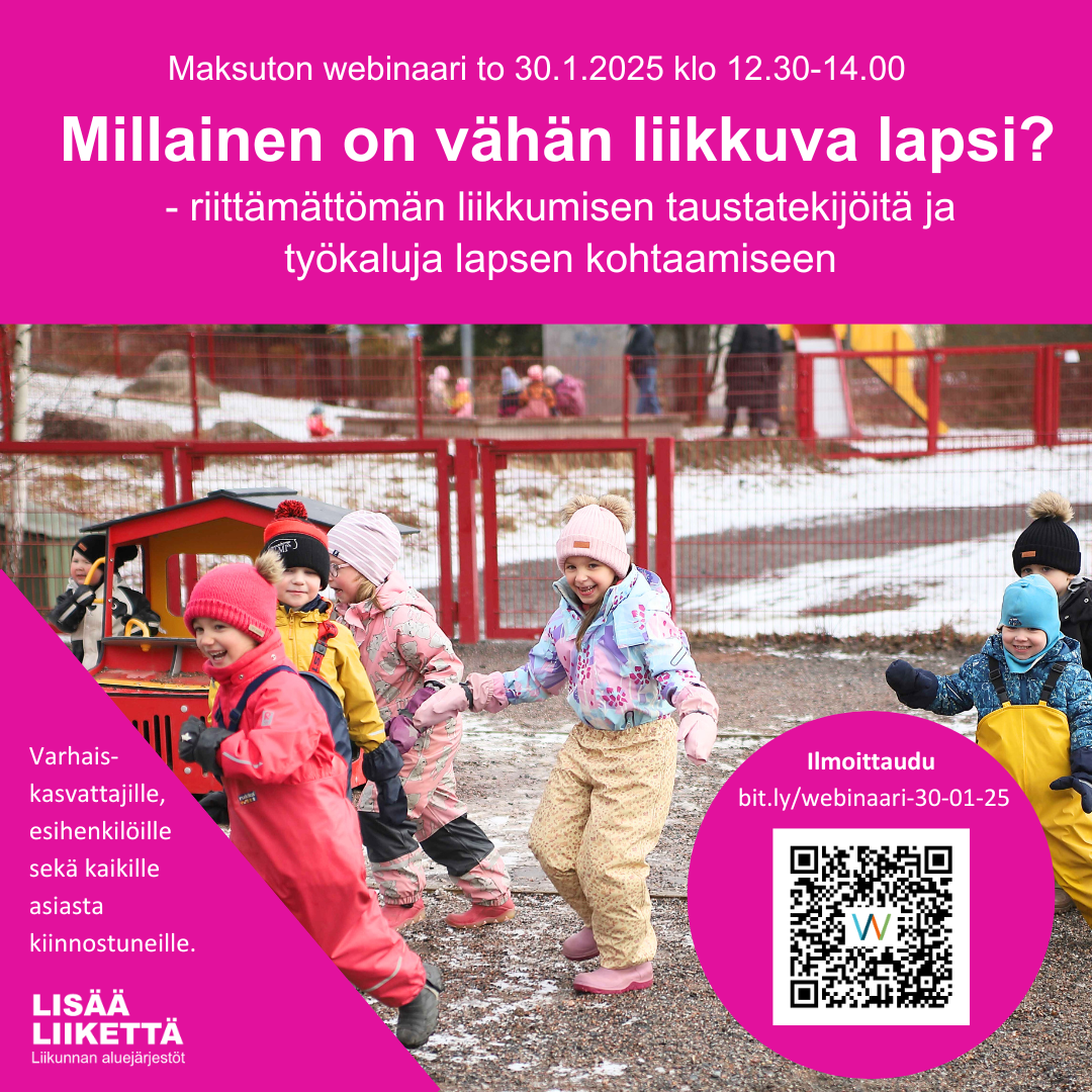 Millainen On Vähän Liikkuva Lapsi? - Riittämättömän Liikkumisen ...